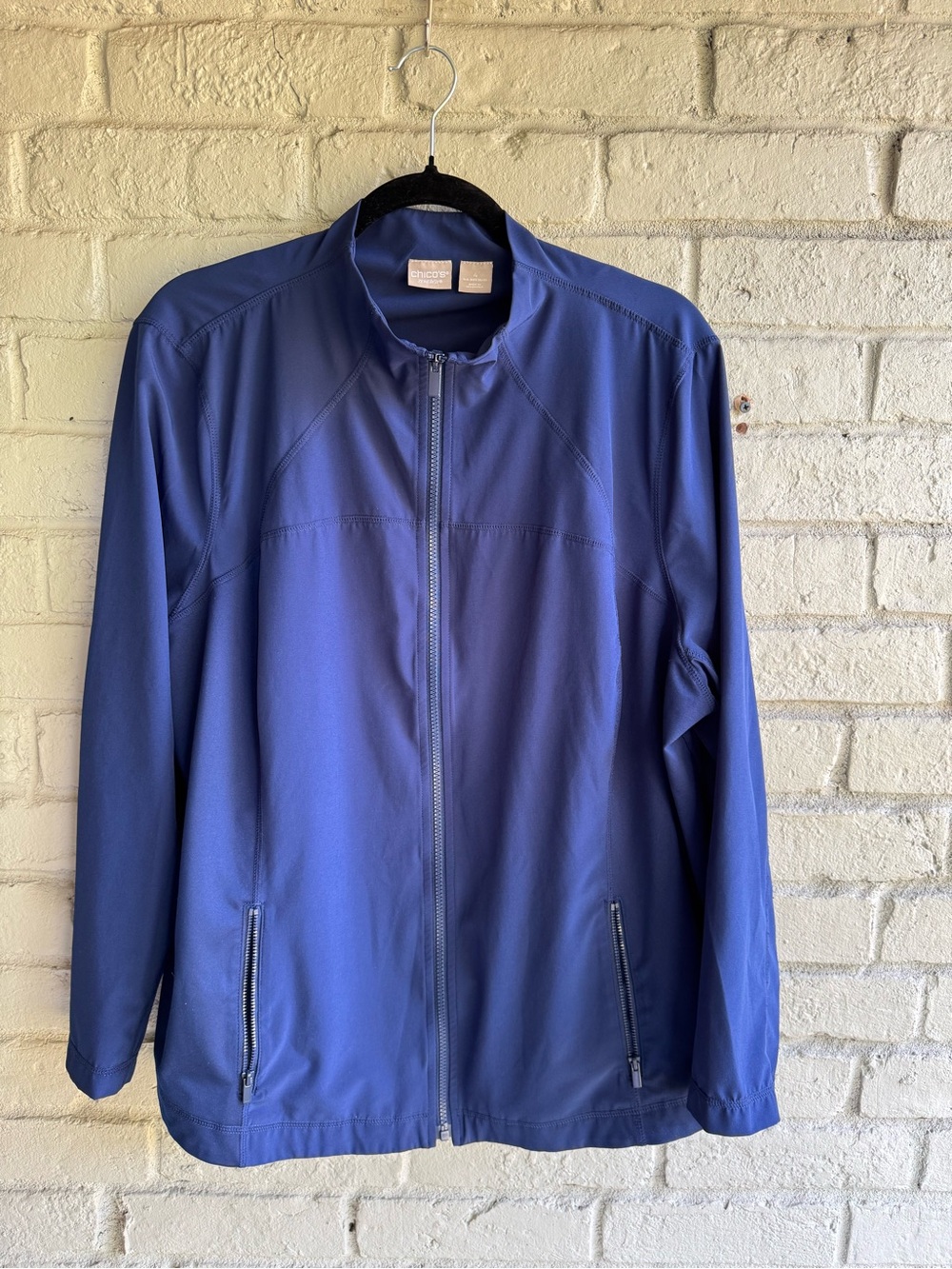 Chico’s Zenergy Sz 4. (XXL) Cobalt Blue Jacket EUC